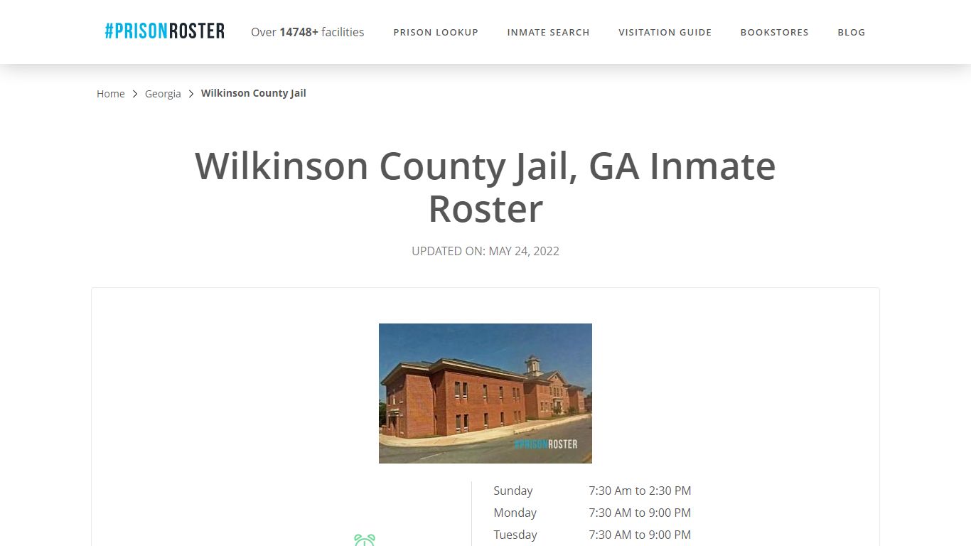 Wilkinson County Jail, GA Inmate Roster